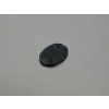 Onyx naturel ovale 13x18 mm  noir percé cabochon