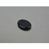 Onyx naturel ovale 13x18 mm  noir percé cabochon
