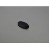 Onyx naturel ovale 8x15 mm  cabochon plat noir