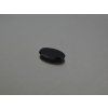 Onyx naturel ovale 8x15 mm  cabochon plat noir