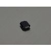 Onyx naturel octogone 7x10 mm  cabochon plat noir