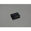 Onyx naturel rectangle 12x15 mm  cabochon plat noir