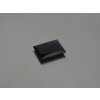 Onyx přírodní obdélník 12x15 mm  černý plochý kabošon
