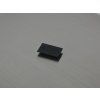 Onyx naturel rectangle 8x14 mm  cabochon plat noir