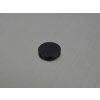 Onyx naturel rond 13 mm  cabochon plat noir