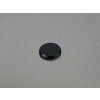 Onyx naturel rond 13 mm  cabochon plat noir
