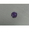 Améthyste naturelle fleur 8.1 mm sculptée