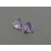 Ametyst přírodní trilion 10.0x10.0 mm fasetovaný  pár
