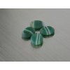Agate naturelle ovale 8x10 mm cabochon plate verte