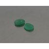 Calcédoine naturelle ovale 8x10 mm cabochon plate verte