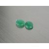 Calcédoine naturelle ovale 8x10 mm cabochon plate verte