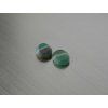 Agate naturelle ovale 8x10 mm cabochon plate verte