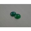 Calcédoine naturelle ovale 8x11 mm cabochon verte