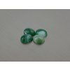 Agate naturelle ovale 8x11 mm cabochon verte