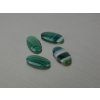Agate naturelle ovale 8x16 mm cabochon verte