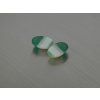 Agate naturelle ovale 10x14 mm cabochon verte