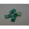 Agate naturelle rectangle 8x16 mm cabochon verte