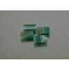 Agate naturelle rectangle 9x11 mm cabochon verte