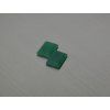 Calcédoine naturelle rectangle 9x11 mm cabochon verte