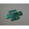 Agate naturelle rectangle 10x20 mm cabochon plate verte