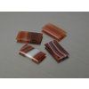 Agat naturalny prostokąt 10x20 mm kaboszon płaski zielony