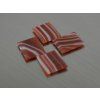 Agate naturelle rectangle 12x15 mm cabochon plate verte