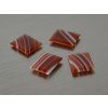 Agate naturelle rectangle 12x15 mm cabochon plate verte