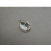 Quartz naturel poire 15.8x23.0 mm facetté blanc transparent