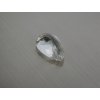 Křemen přírodní hruška 16.6x27.9 mm fasetovaný bílý průhledný