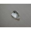 Natürlicher Quarz Birne 16.6x27.9 mm facettiert weiß transparent
