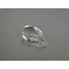 Křemen přírodní hruška 16.6x27.9 mm fasetovaný bílý průhledný