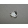 Quartz naturel triangle 17.9x17.9x11.9 mm facetté blanc transparent