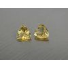 Citrine naturelle trillion 12.x12 mm facettée paire