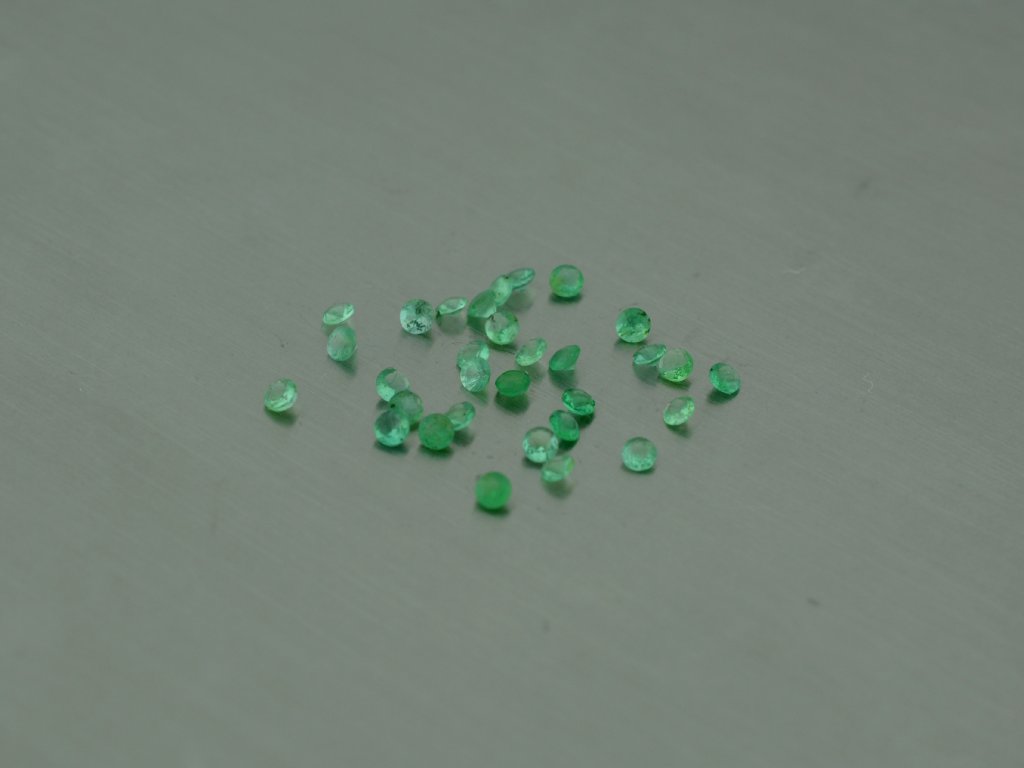 Smaragd naturlicher rund 2.8 mm facettiert