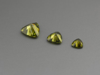 Kubischer Zirkon trillion farbe Olivin/Peridot, verschiedene Größen