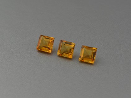 Zitrin natürlicher quadratisch 5.0x5.0 mm facettiert