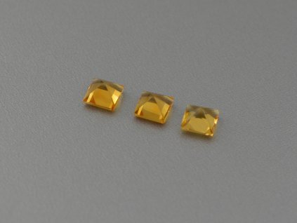 Zitrin natürlicher quadratisch 4.0x4.0 mm facettiert