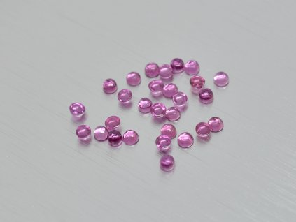 Granat  naturlicher rund 2.2 mm rhodolit cabochon