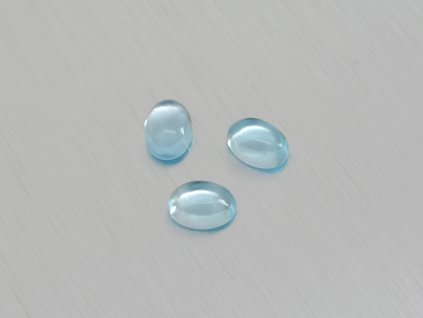 Topas naturlicher oval 5x7 mm sky blau cabochon