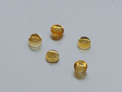 Zitrin natürlicher rund 4.0 mm cabochon