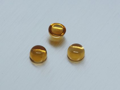 Zitrin natürlicher rund 6.0 mm cabochon