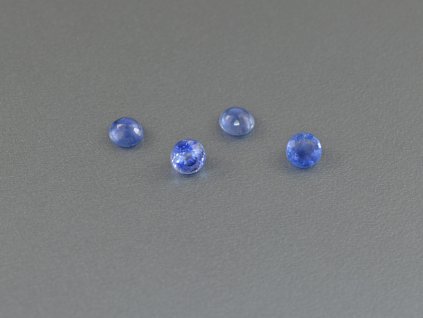 Saphir naturlicher rund 3.5 mm blau facettiert, ohne behandlung