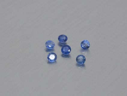Saphir naturlicher rund 3.2 mm blau facettiert, ohne behandlung