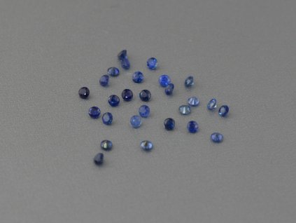 Saphir naturlicher rund 1.4 mm facettiert blau