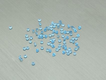 Topas naturlicher rund 1.25 mm facettiert swiss blau
