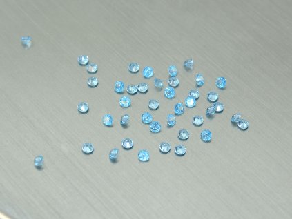 Topas naturlicher rund 1.5 mm facettiert swiss blau