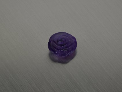 Ametyst naturlicher Rosen 20.0x11.0 mm geschnitzt lila