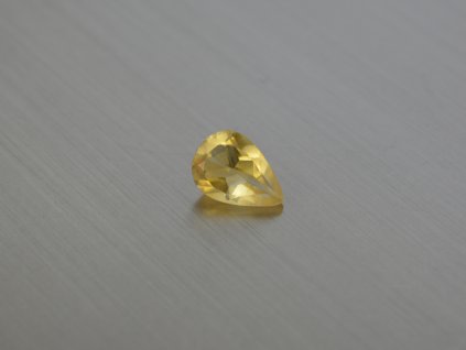 Zitrin natürlicher Birne 7x10 mm facettiert