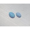 7863 opal synthetisches oval 4x6 5x7mm cabochon hellblau