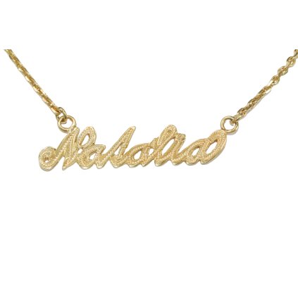 Zlatý náhrdelník s menom Natália
